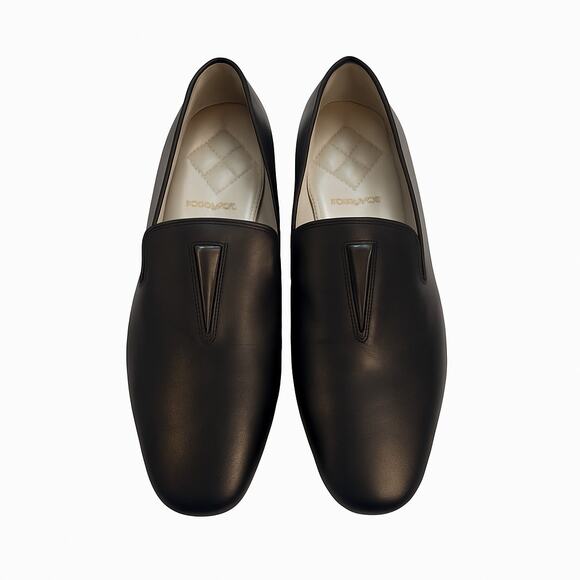 Moses Grace Italian Leather Slip-On Flats | Black | Size 41 | Luxury Designer - Picture 1 of 8